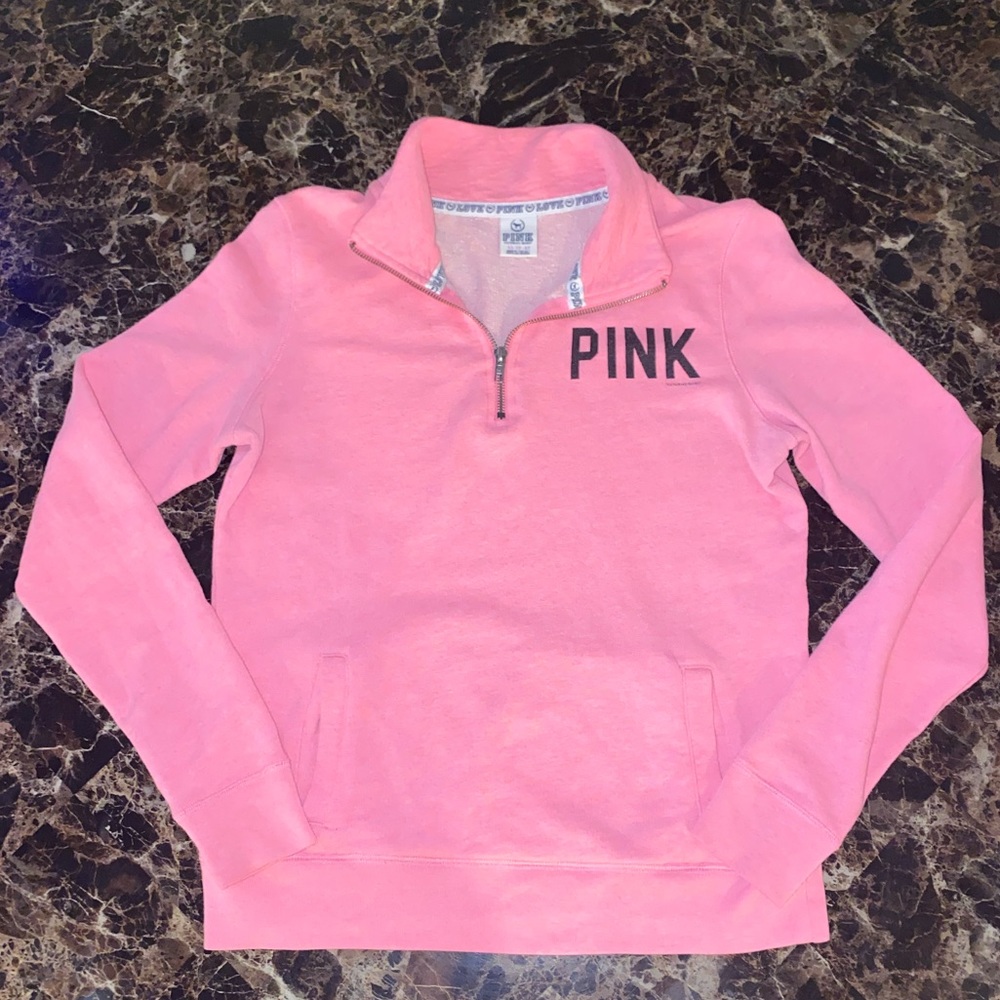 EUC Victoria’s Secret HalfZ Zip Hoodie
